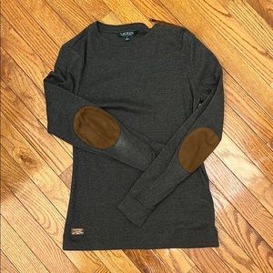 Ralph Lauren Long Sleeve with Suede Elbow Patches